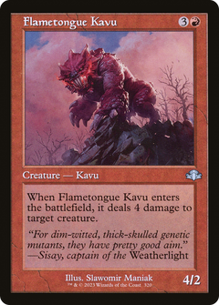 Flametongue Kavu (Retro) [Dominaria Remastered]-1