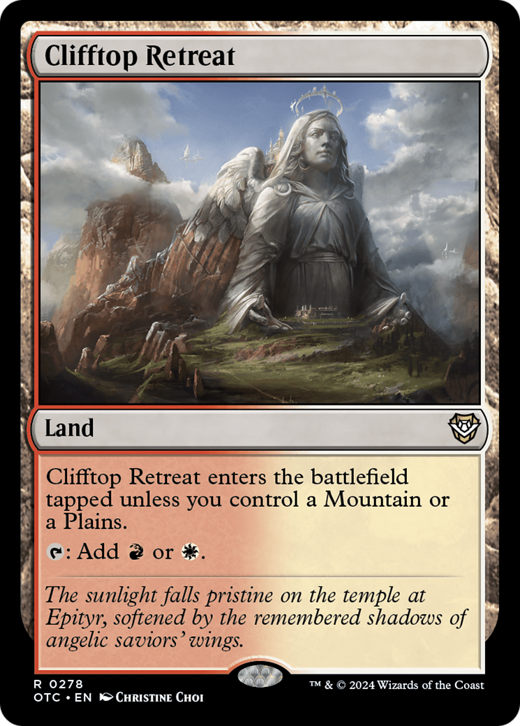 Clifftop Retreat [Outlaws of Thunder Junction Commander]-1