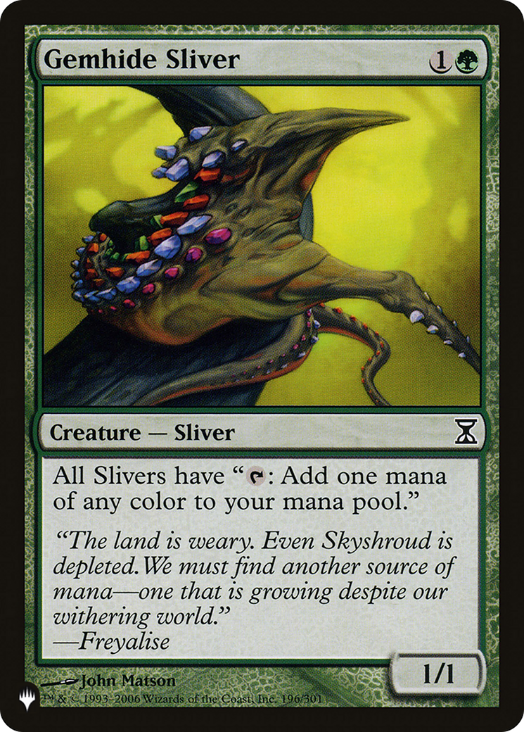 Gemhide Sliver [The List]-1