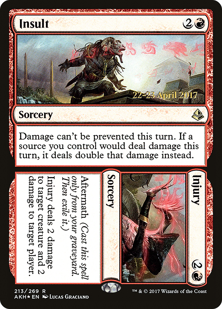 Insult // Injury [Amonkhet Prerelease Promos]-1