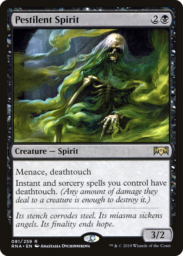 Pestilent Spirit [Ravnica Allegiance]-1