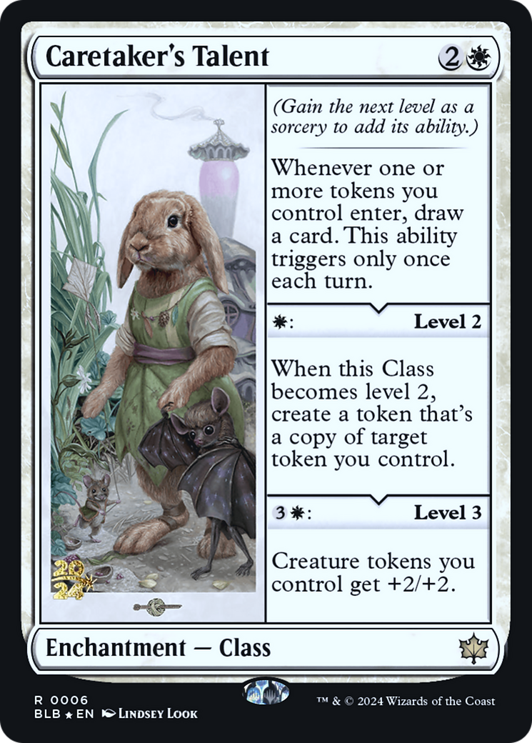 Caretaker's Talent [Bloomburrow Prerelease Promos]-1