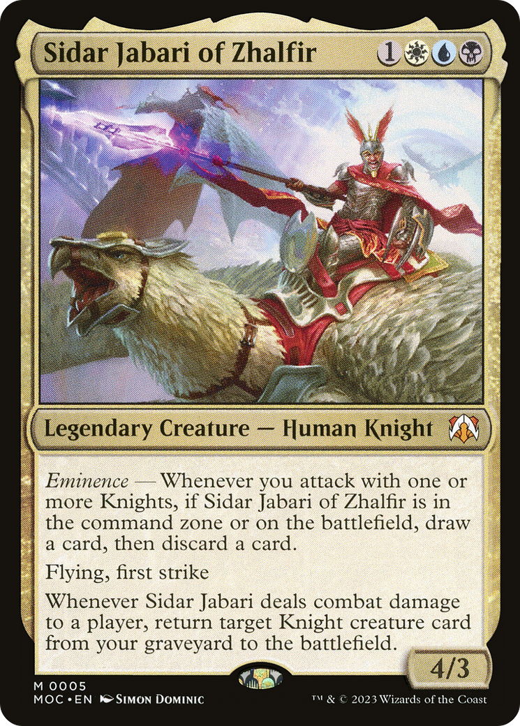 Sidar Jabari of Zhalfir [March of the Machine Commander]-1