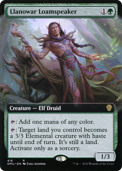 Llanowar Loamspeaker (Extended Art) [Dominaria United]-1
