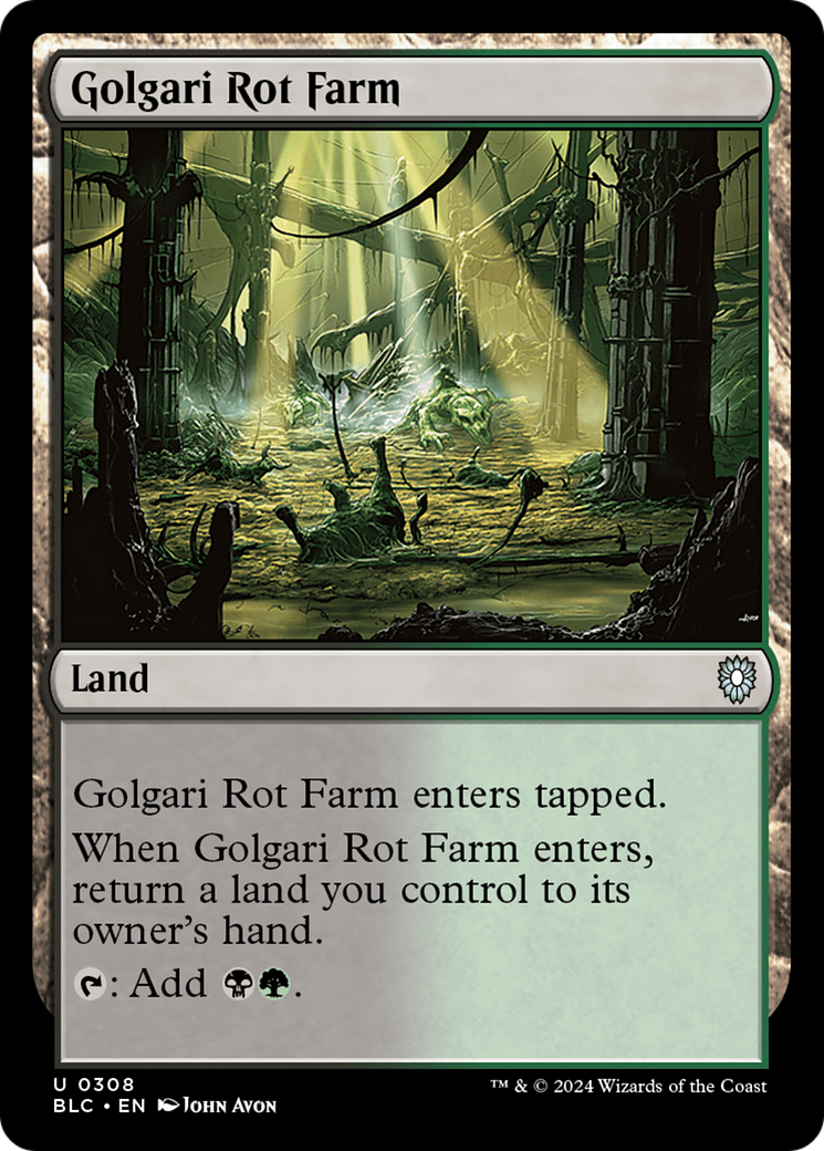 Golgari Rot Farm [Bloomburrow Commander]-1