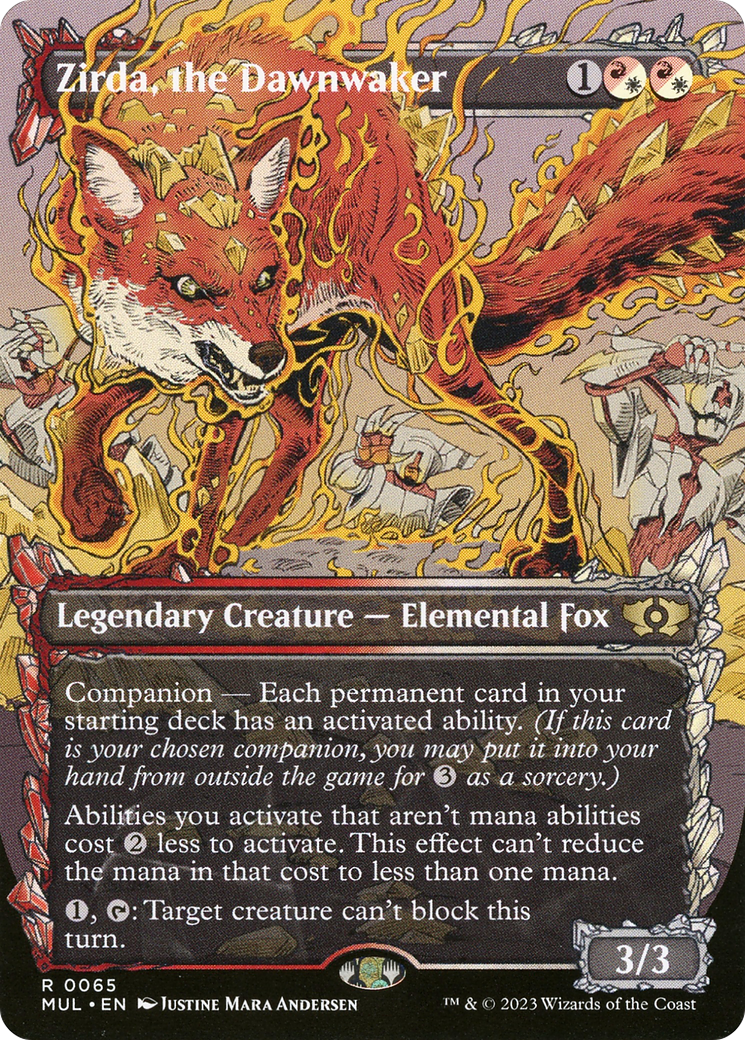 Zirda, the Dawnwaker (MUL-065) - Multiverse Legends: (Showcase) (Borderless)-1