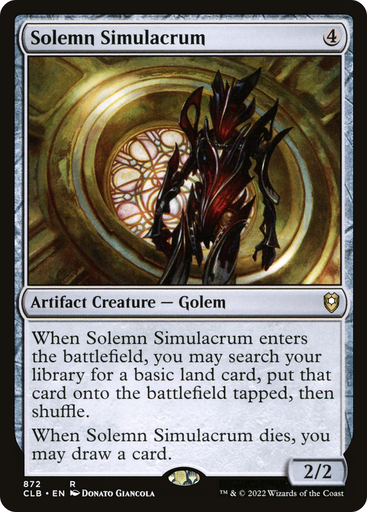 Solemn Simulacrum [Commander Legends: Battle for Baldur's Gate]-1