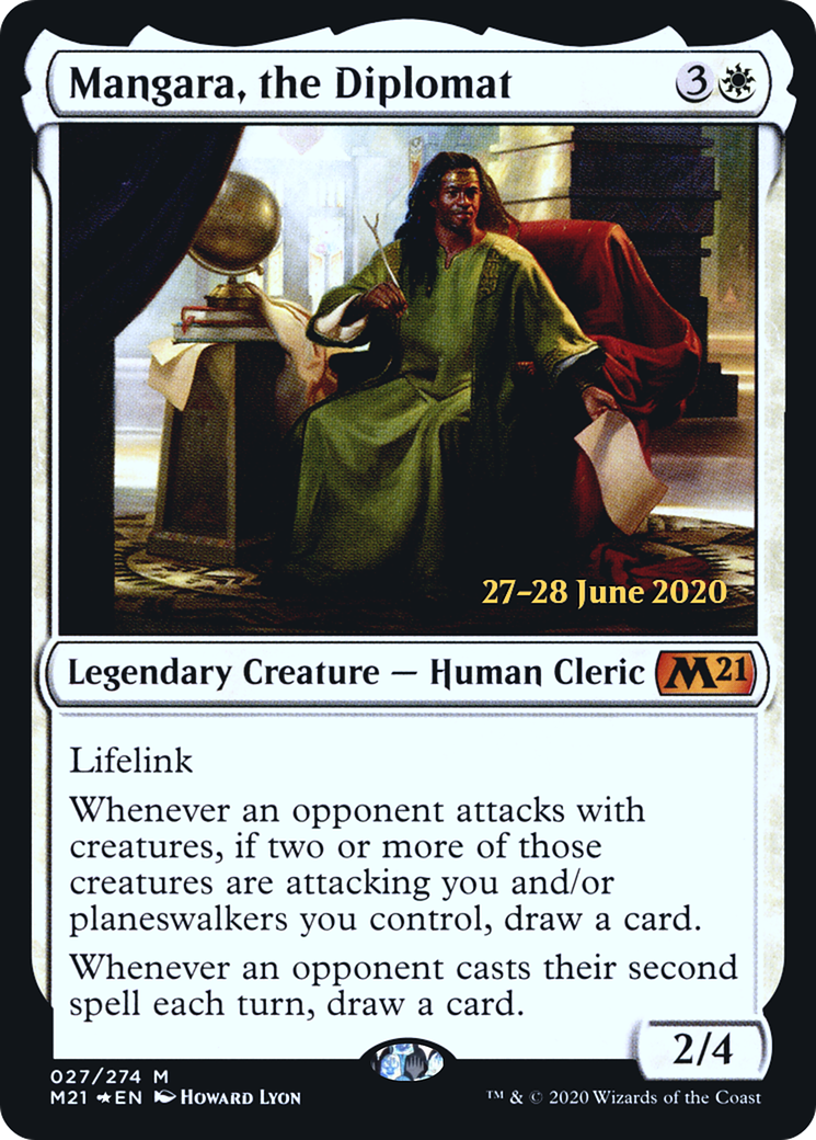 Mangara, the Diplomat [Core Set 2021 Prerelease Promos]-1