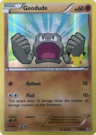 Geodude (Stamped) 043/083  - Holofoil Generations - Promo-1