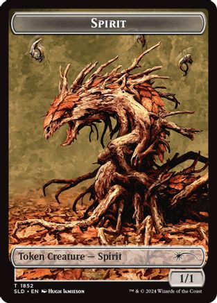 Spirit (SLD) // Shapeshifter (KHM) Double-Sided Token [Secret Lair: From Cute to Brute Tokens]-1