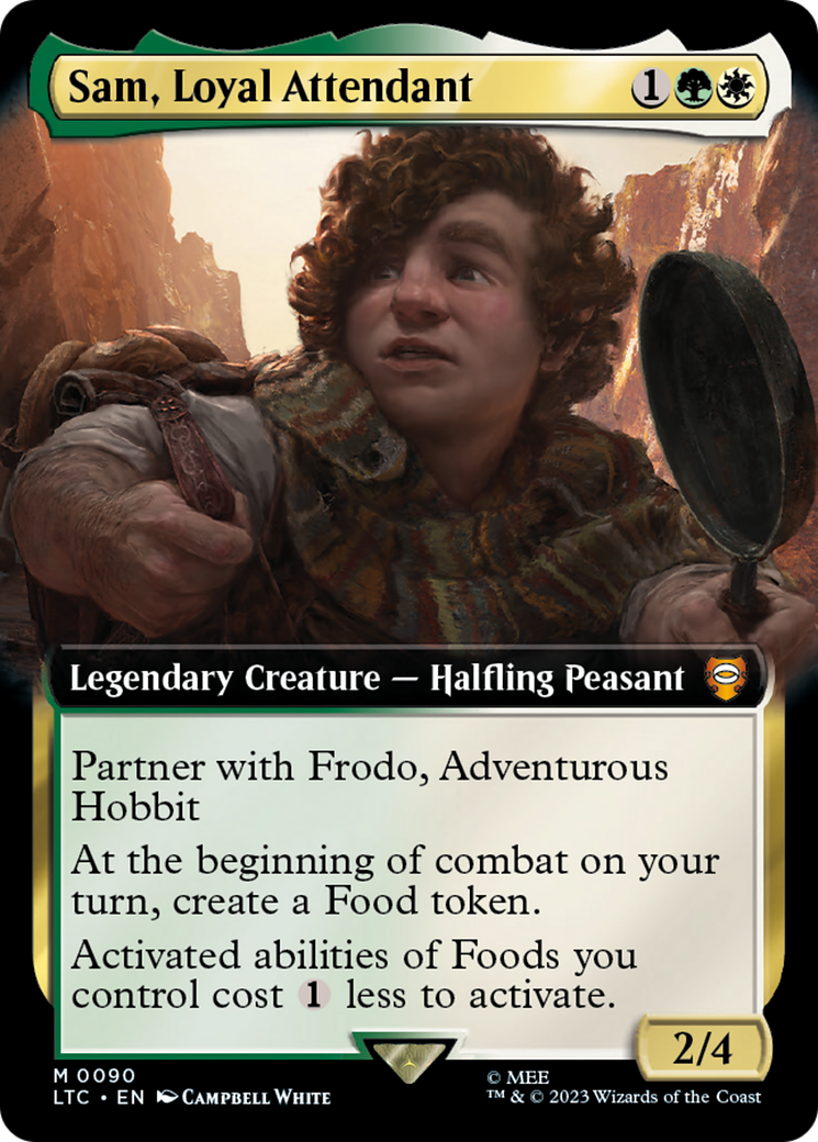 Sam, Loyal Attendant (Extended Art) [The Lord of the Rings: Tales of Middle-Earth Commander]-1