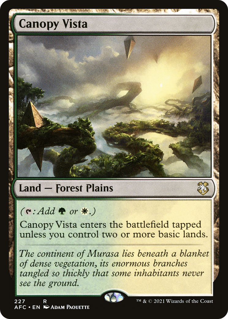 Canopy Vista [Dungeons & Dragons: Adventures in the Forgotten Realms Commander]-1
