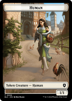 Human (TBLC-006) - Bloomburrow Commander Tokens-1