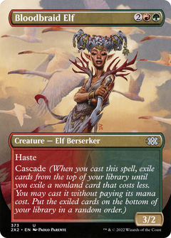 Bloodbraid Elf (Borderless Alternate Art) [Double Masters 2022]-1