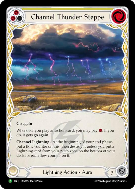Channel Thunder Steppe (Cold Foil) [LGS365] (Promo)  Cold Foil-1