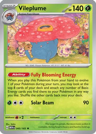 Vileplume (045/165) (Theme Deck Exclusive) [Scarlet & Violet 151]-1