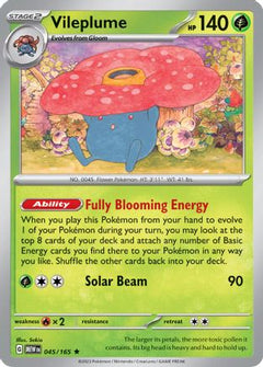 Vileplume (045/165) (Theme Deck Exclusive) [Scarlet & Violet 151]-1