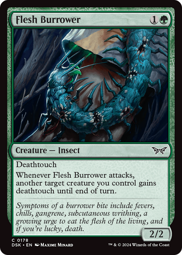 Flesh Burrower [Duskmourn: House of Horror]-1