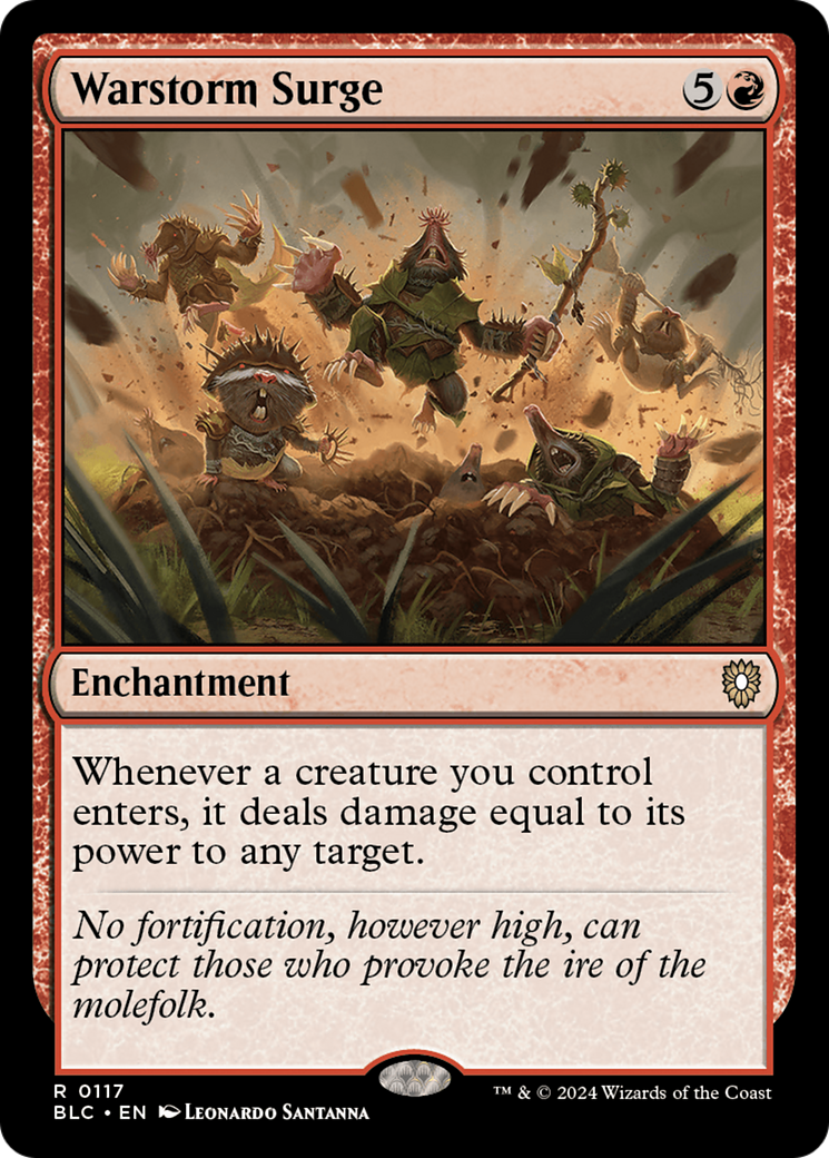 Warstorm Surge (BLC-117) - Bloomburrow Commander-1