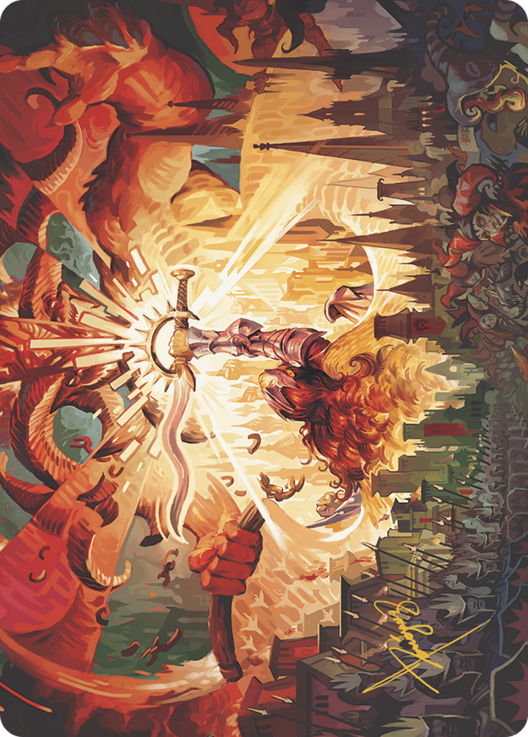 Warleader's Call // Warleader's Call (AMKM-023) - Murders at Karlov Manor Art Series (Borderless)-3