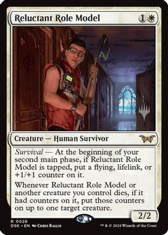 Reluctant Role Model (Promo Pack) [Duskmourn: House of Horror Promos]-1