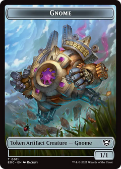 Thopter // Gnome Double-Sided Token [Edge of Eternities Commander Tokens]-2