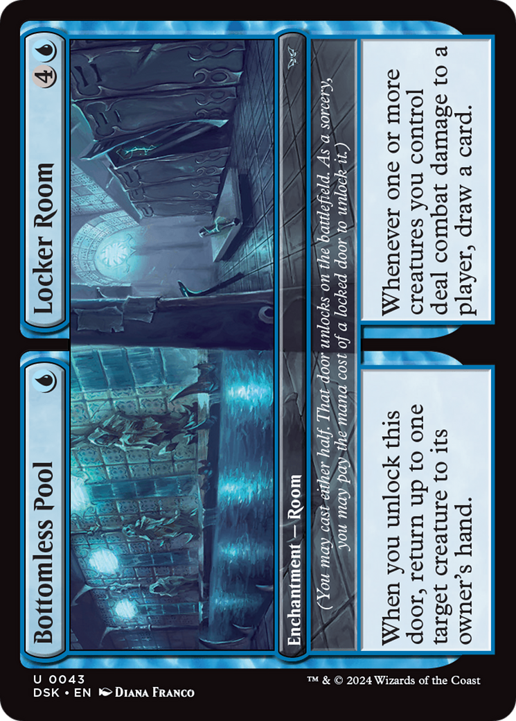 Bottomless Pool // Locker Room [Duskmourn: House of Horror]-1