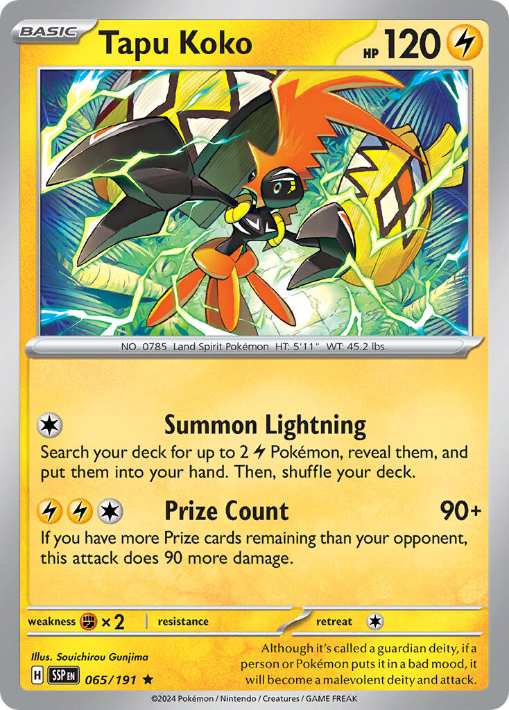 Tapu Koko (065/191) (Theme Deck Exclusive) [Scarlet & Violet: Surging Sparks]-1