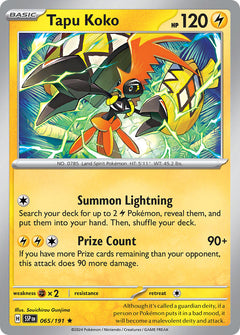 Tapu Koko (065/191) (Theme Deck Exclusive) [Scarlet & Violet: Surging Sparks]-1