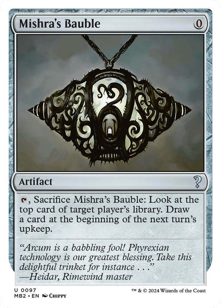 Mishra's Bauble (White Border) [Mystery Booster 2]-1