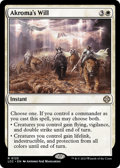 Akroma's Will [The Lost Caverns of Ixalan Commander]-1