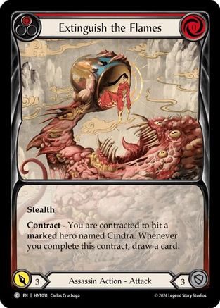 Extinguish the Flames [HNT031] (The Hunted)  Rainbow Foil-1