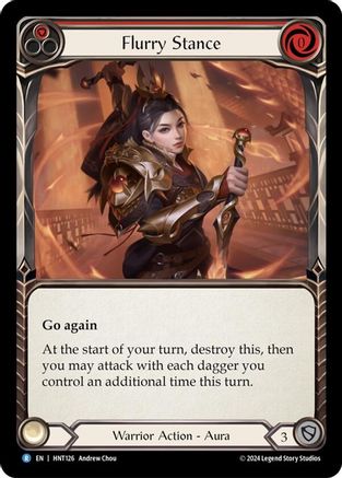 Flurry Stance [HNT126] (The Hunted)  Rainbow Foil-1