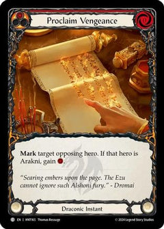 Proclaim Vengeance [HNT165] (The Hunted)  Rainbow Foil-1
