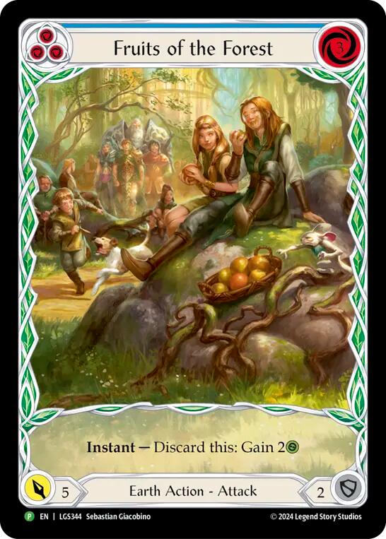Fruits of the Forest (Blue) [LGS344] (Promo)  Rainbow Foil-1