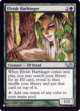 Elvish Harbinger (Retro Frame) [The List]-1