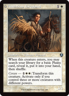Ambitious Farmhand // Seasoned Cathar (Retro Frame) [Innistrad Remastered]-1