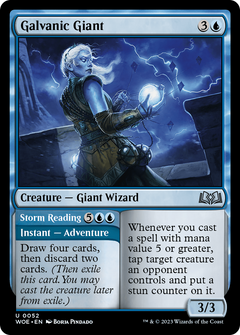 Galvanic Giant // Storm Reading [Wilds of Eldraine]-1