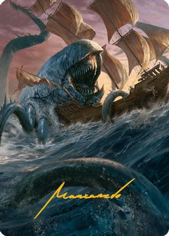 Hullbreaker Horror Art Card (Gold-Stamped Signature) [Innistrad Remastered Art Series]-1