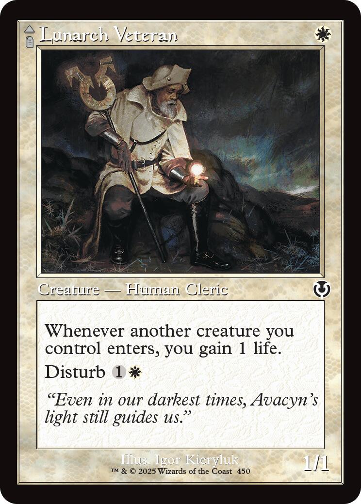 Lunarch Veteran // Luminous Phantom (Retro Frame) [Innistrad Remastered]-1