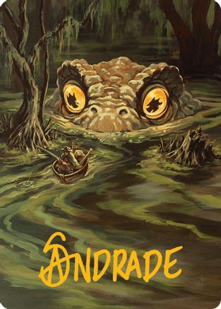 The Gitrog Monster Art Card (Gold-Stamped Signature) [Innistrad Remastered Art Series]-1