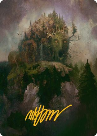 Cultivator Colossus Art Card (Gold-Stamped Signature) [Innistrad Remastered Art Series]-1
