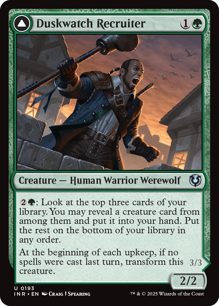 Duskwatch Recruiter // Krallenhorde Howler [Innistrad Remastered]-1