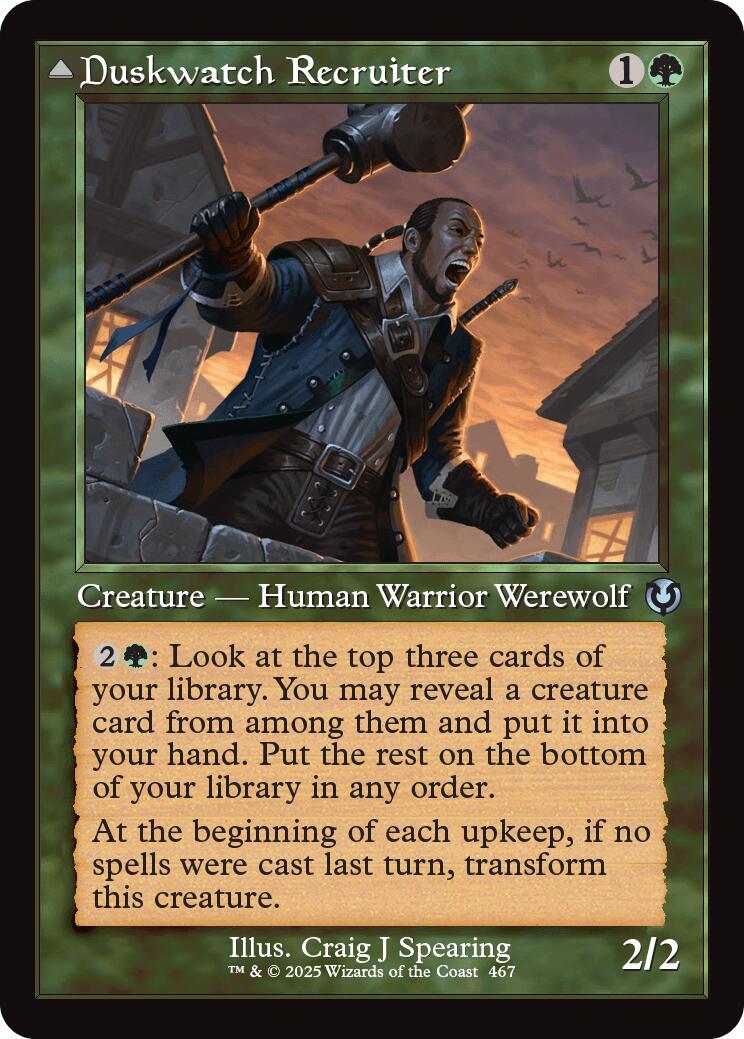 Duskwatch Recruiter // Krallenhorde Howler (Retro Frame) [Innistrad Remastered]-1