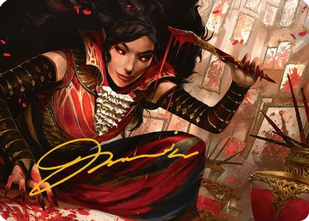 Blood Artist Art Card (Gold-Stamped Signature) [Innistrad Remastered Art Series]-1