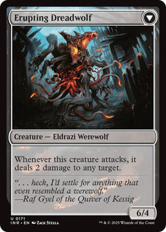 Smoldering Werewolf // Erupting Dreadwolf [Innistrad Remastered]-2