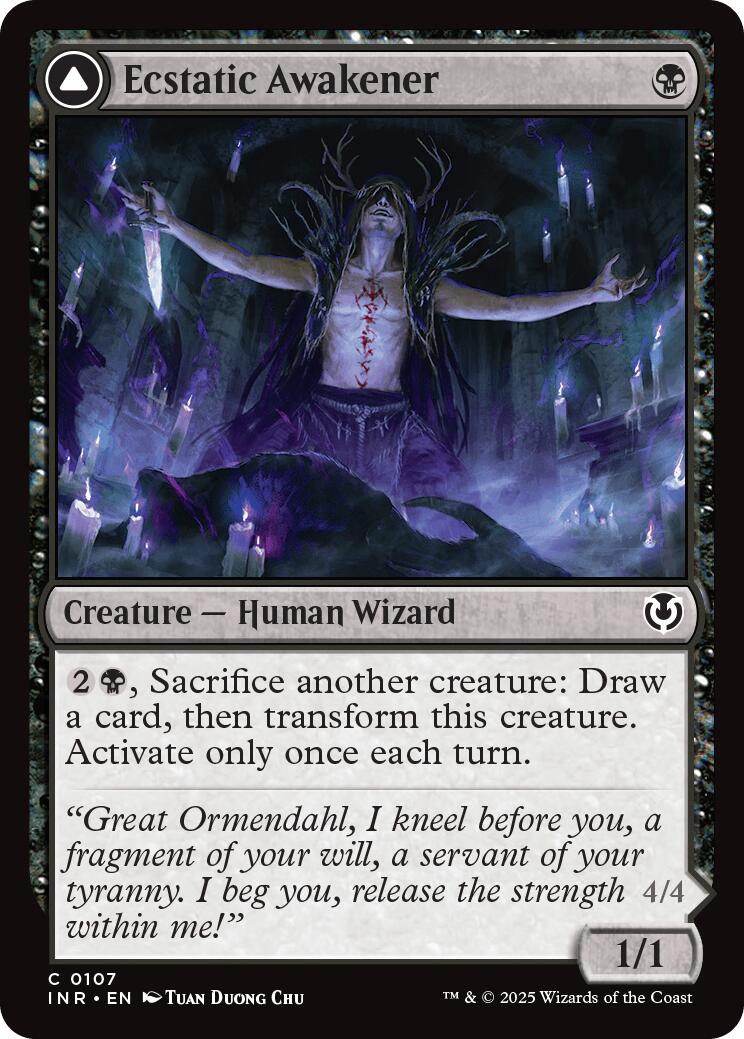 Ecstatic Awakener // Awoken Demon [Innistrad Remastered]-1