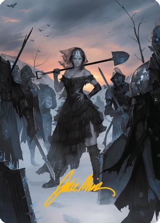 Heartless Summoning Art Card (Gold-Stamped Signature) [Innistrad Remastered Art Series]-1