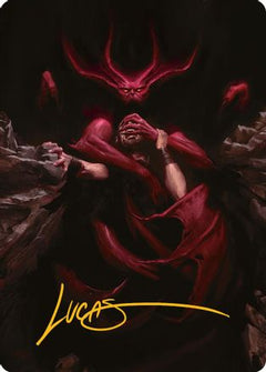 Infernal Grasp Art Card (Gold-Stamped Signature) [Innistrad Remastered Art Series]-1