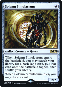 Solemn Simulacrum [Core Set 2021 Prerelease Promos]-1